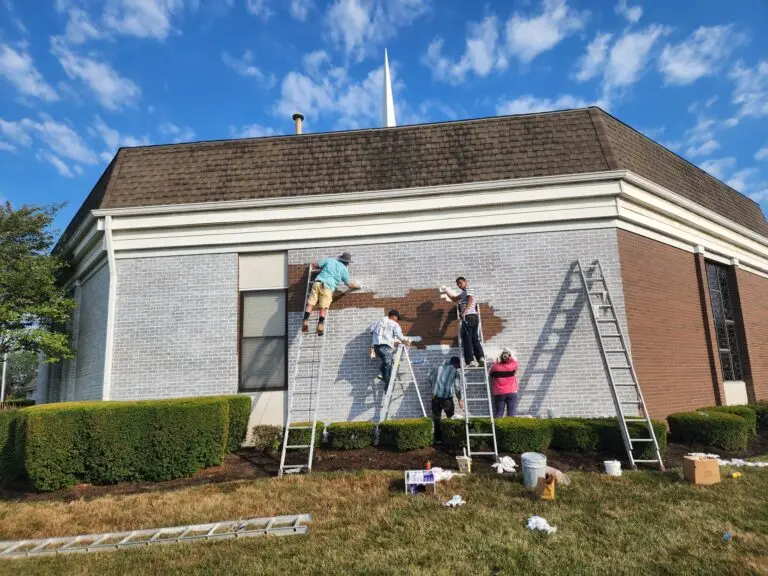 Exterior Painting Commercial in Carmel church
