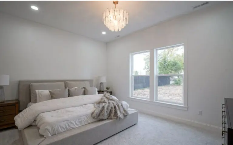 Bedroom painted in white by altavista painting pro